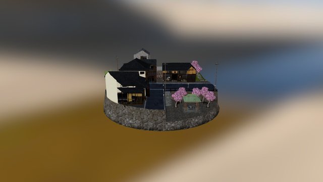 Test cityscene Japan 3D Model