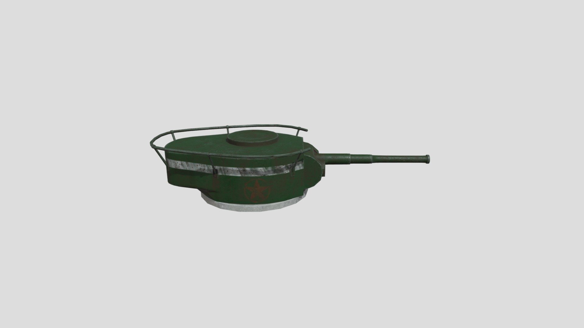 T-26 tank turret textured