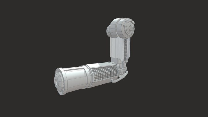 low poly arm 3D Model