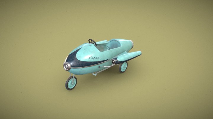 Pedal car "Strela" 3D Model