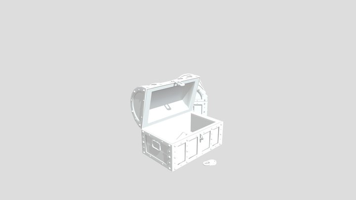 Low Poly Chests 3D Model