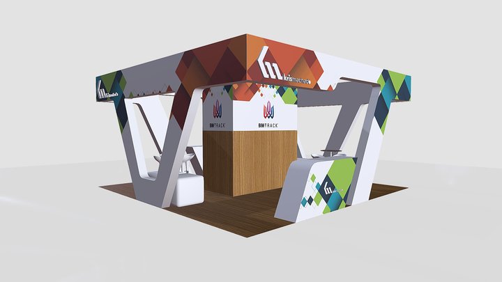 Kris Machado - Stand 36m² 3D Model