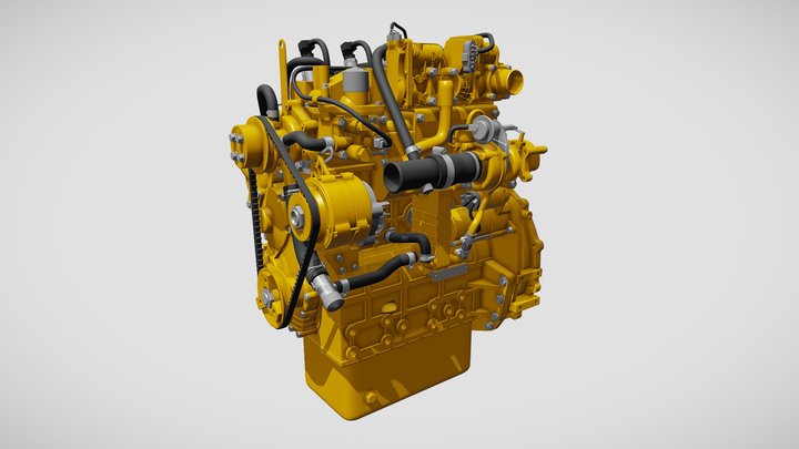 Diesel Engine 3D Model