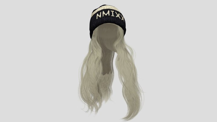 Zepeto NMIXX Hair (With Bones) 3D Model