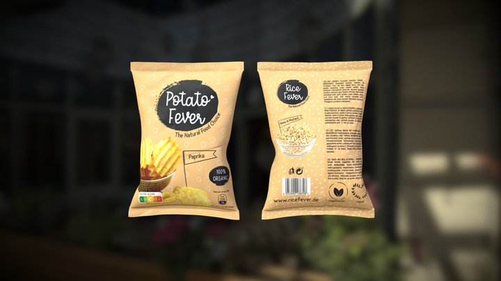Fever Potato Chips bags - Demo 3D Model