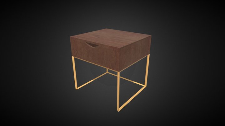 Bed Side Table 3D Model