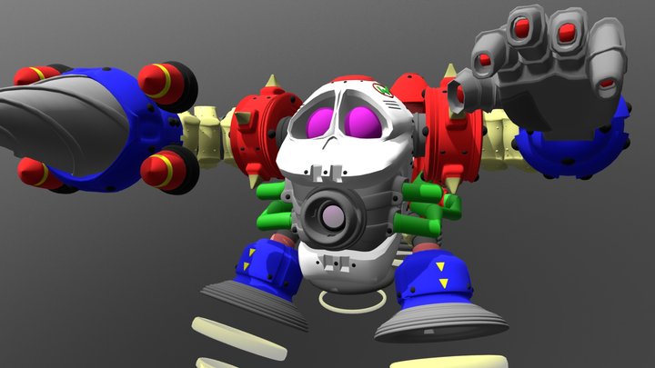 Fan Designed - Wily Machine 3D Model