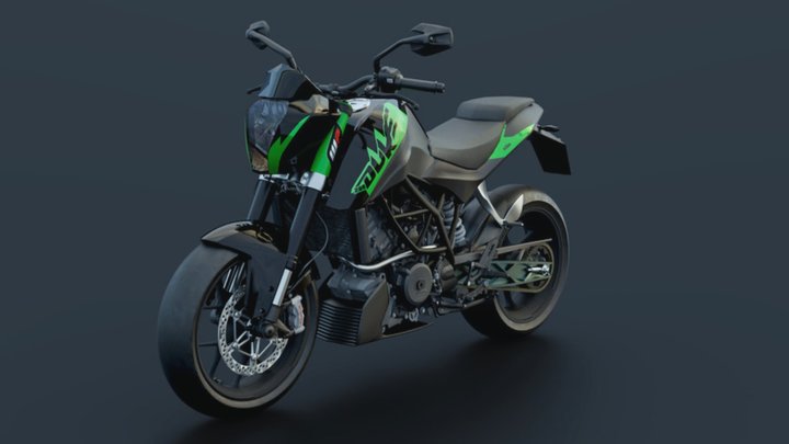KTM Duke 200 3D Model