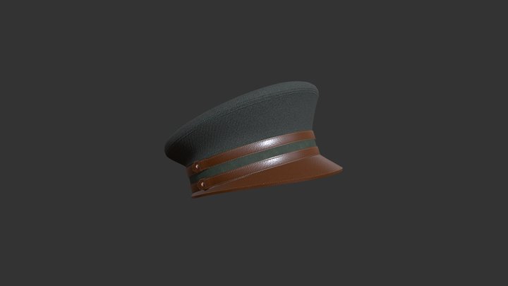 Military Hat 3D Model