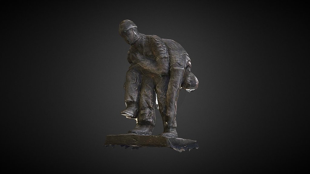 Solider Bronze Statue 3d Model By Hadassahphoto [1132435] Sketchfab