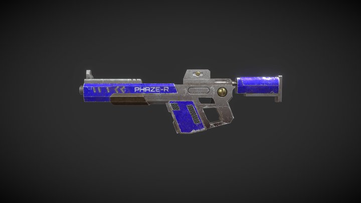 Sci-Fi Rifle 3D Model