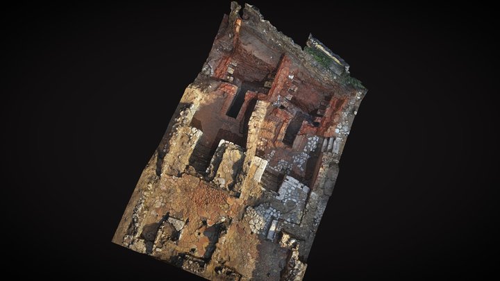 Inrap - Fours de faïencerie - Rouen,Rue B.Pascal 3D Model