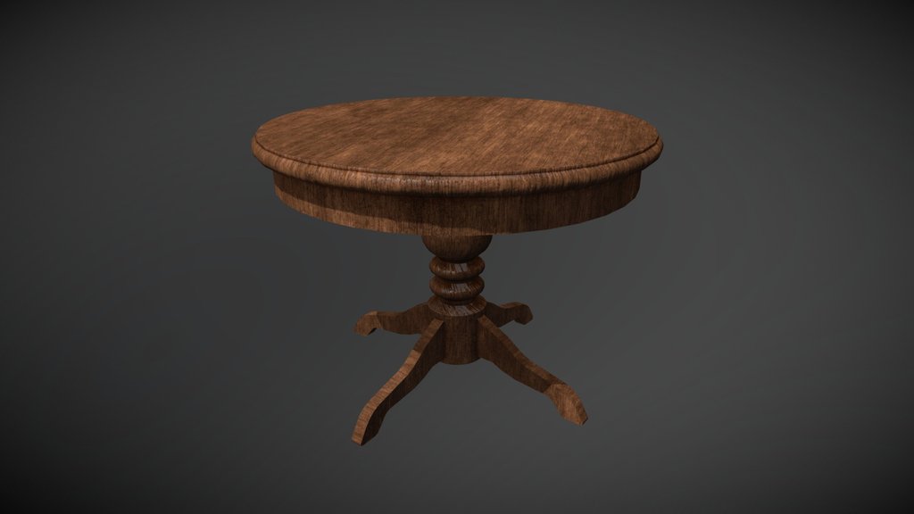 Table — low-poly furniture 3D model by yryabchenko
