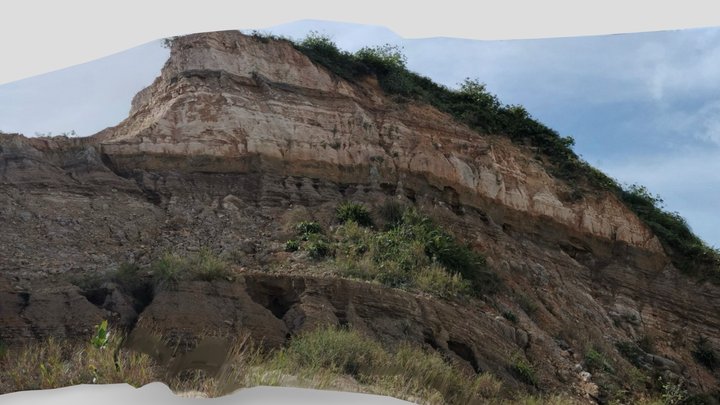 Clastic outcrop Miri, Sarawak 3D Model