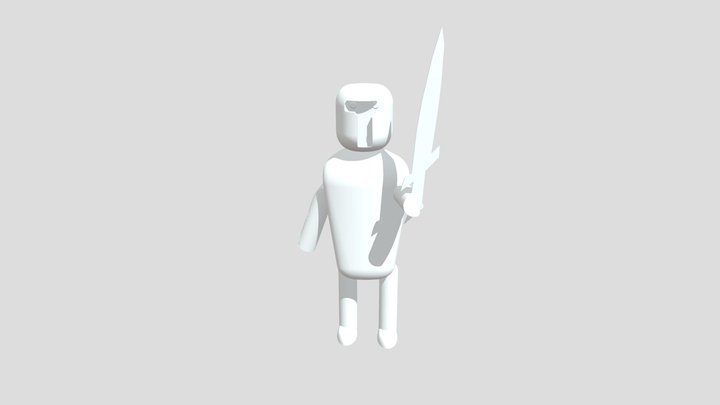Greek Warrior With Sword 3D Model
