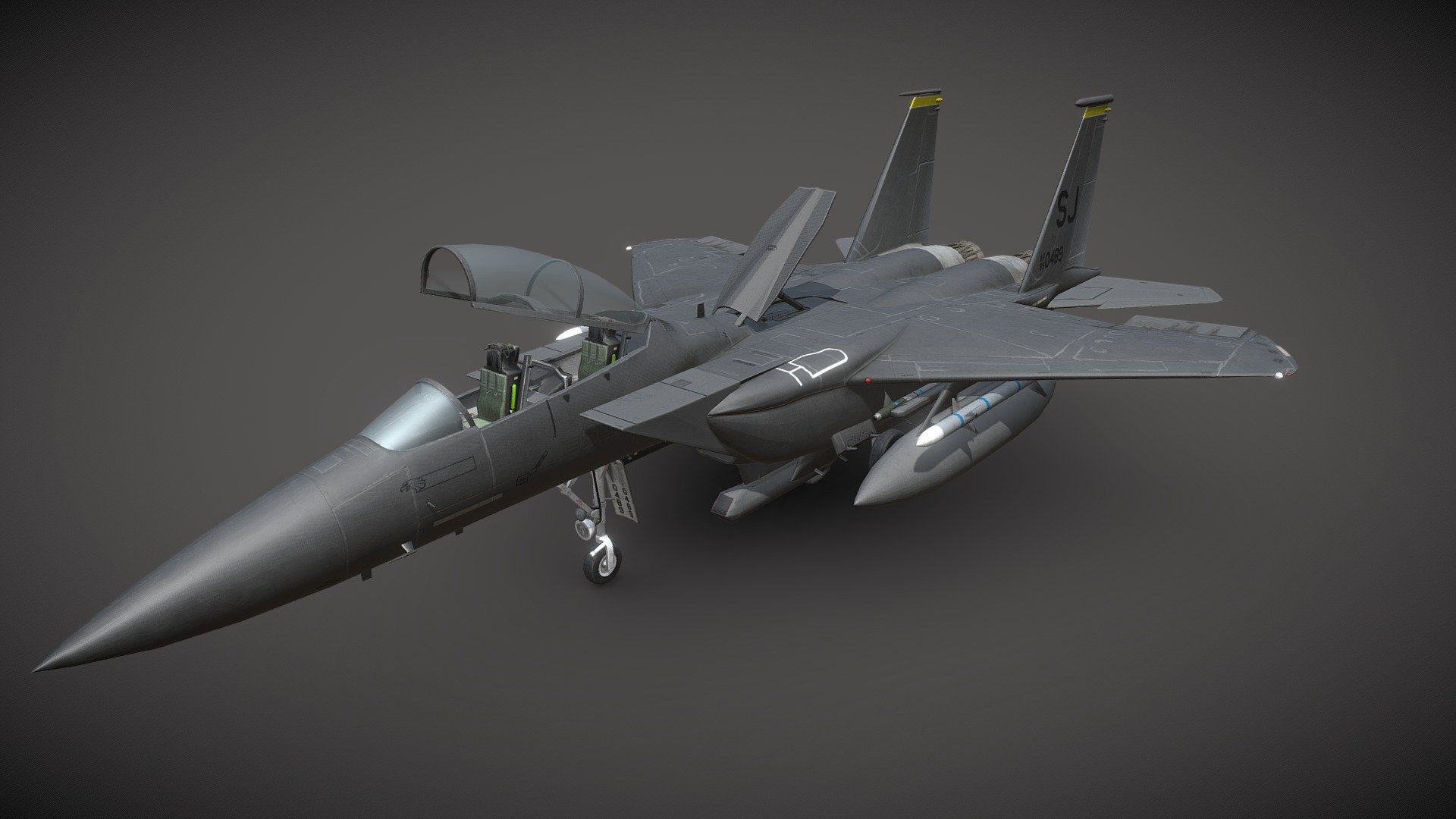 F15-E Strike Eagle - Buy Royalty Free 3D model by youssef.koumi ...