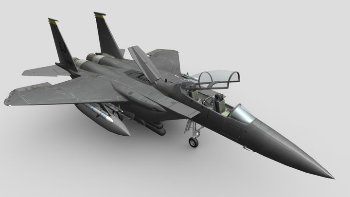 F15-E Strike Eagle 3D Model