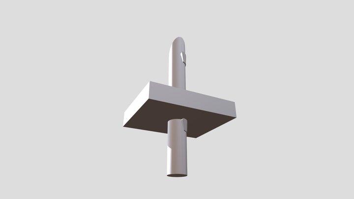 Dowel Stacked Joint (Bamboo) 3D Model