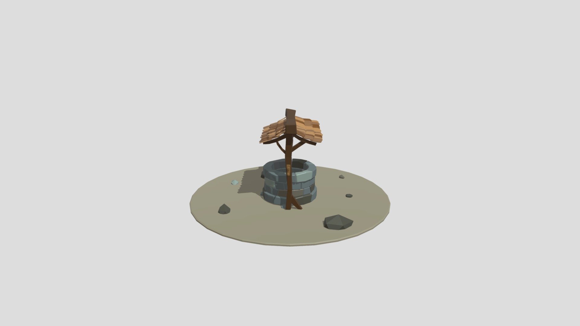 Low Poly well - Download Free 3D model by zoheb07 [11392aa] - Sketchfab