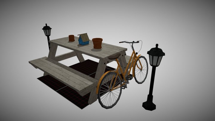DAE 5 Finished Props - Grandma's House 3D Model