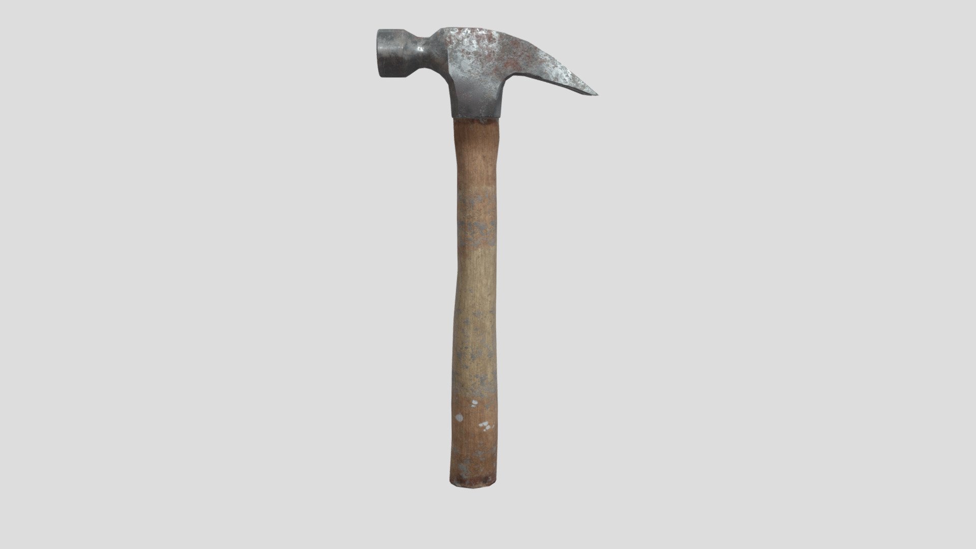 Hammer (worn look) - Lopoly/Lowpoly Game Ready