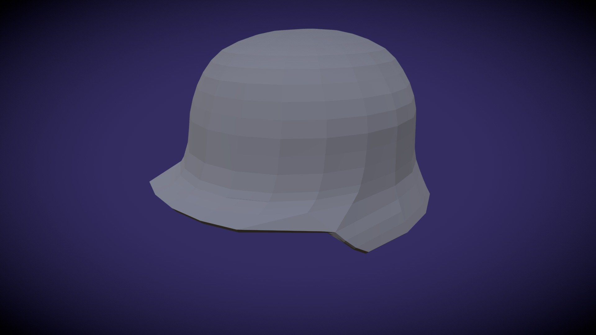 Low Poly German Helmet — Sketchfab embed 3D viewer