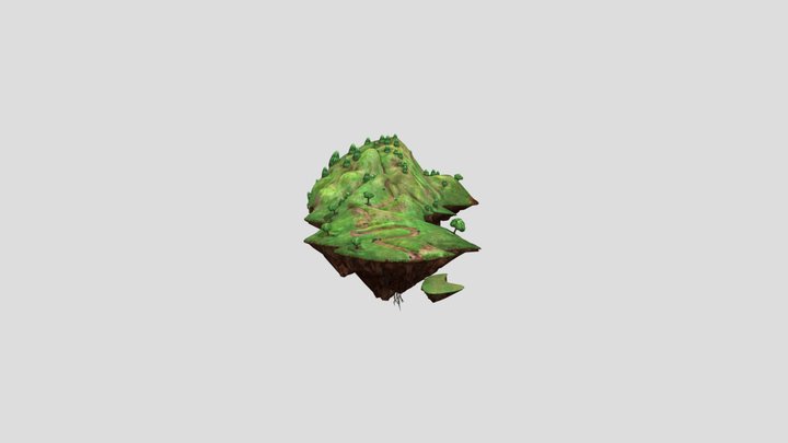 Forest Island 3D Model