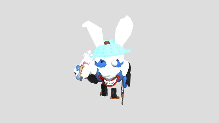 chicken-gun-weird-bunny 3D Model