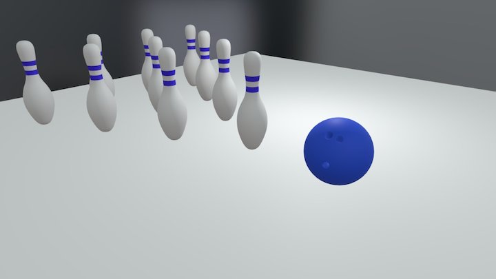 bowling set 3D Model