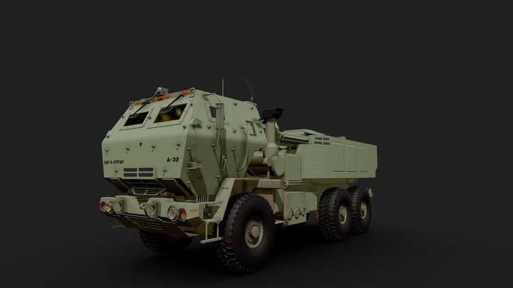 HIMARS - High Mobility Artillery Rocket System 3D Model