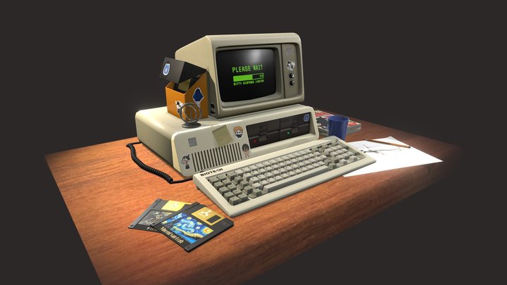 IBM computer 3D Model
