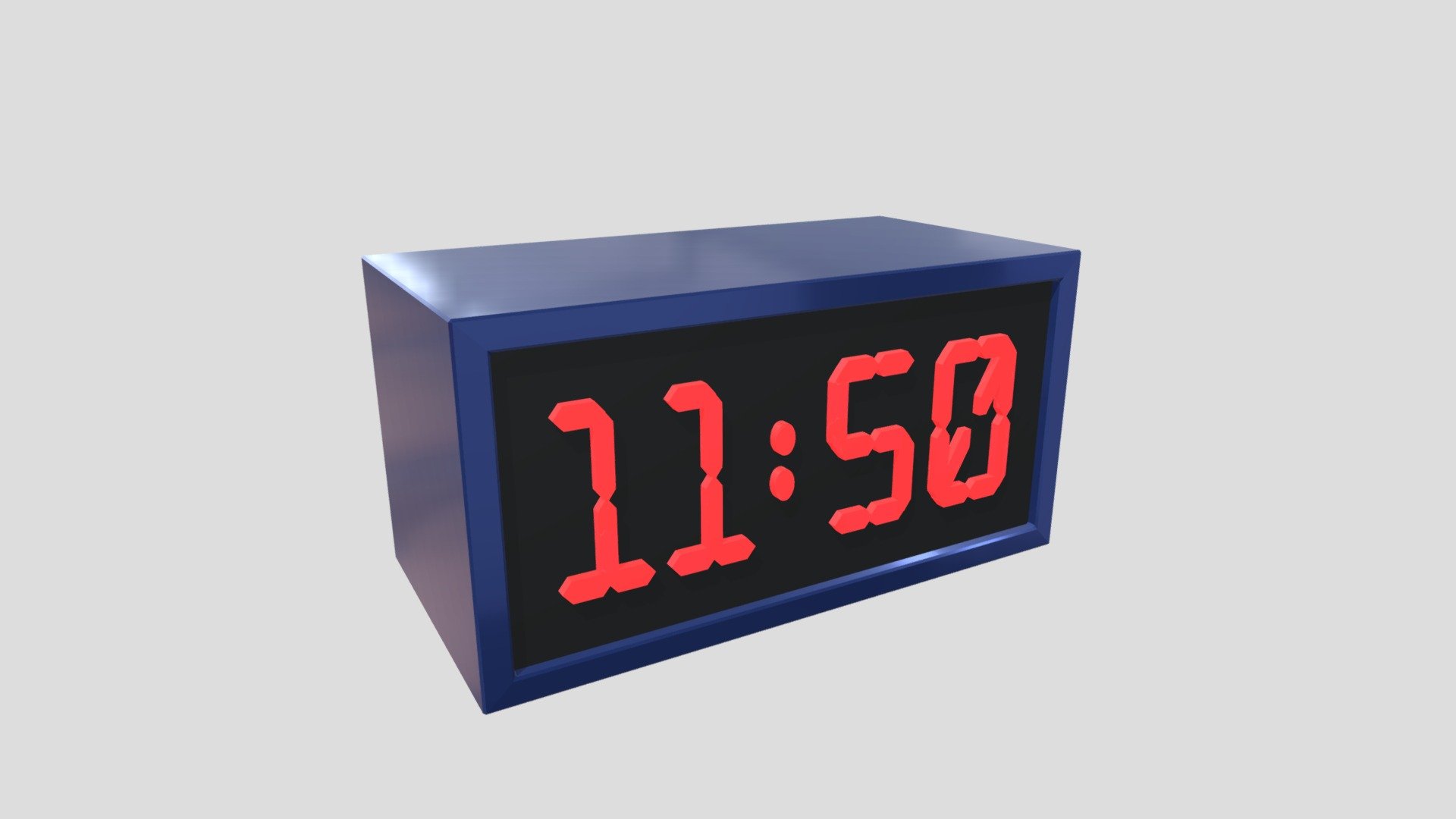 Digital Clock Download Free 3D model by Bognar Gabriella (bogabria