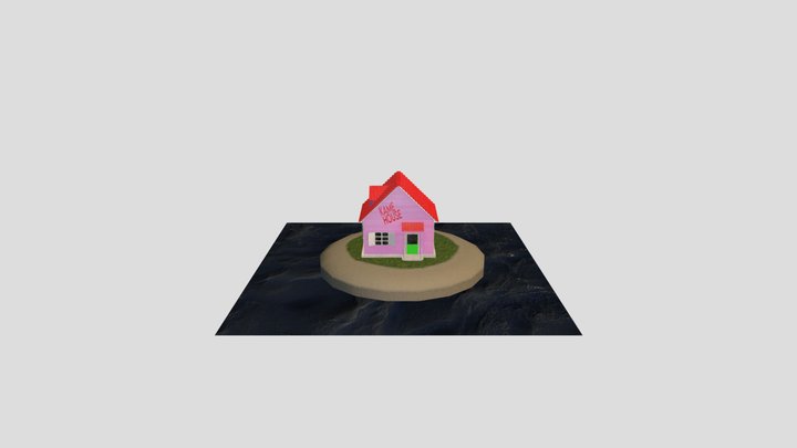 Kame House FanArt 3D Model