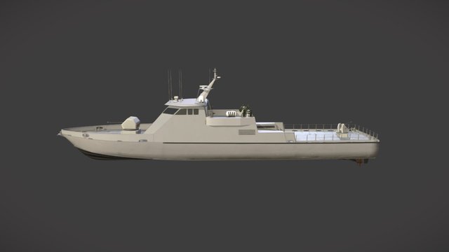 45 Meter Fast Missile Boat 3D Model