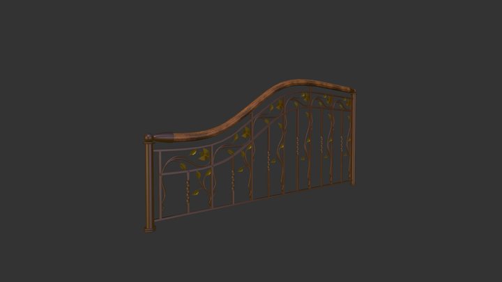 Blacksmith railing 3D Model