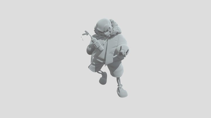 Sans undertale. 3D Model