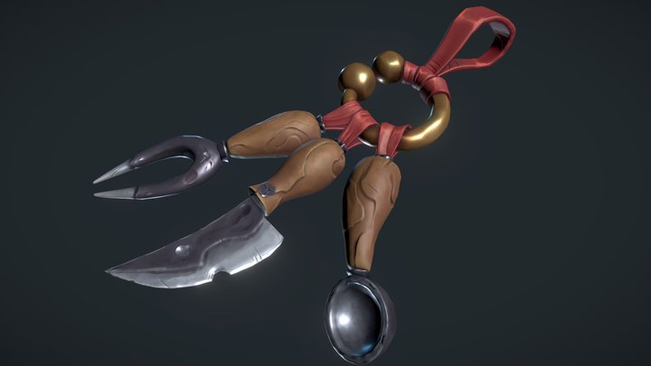 Dwarven Cutlery 3D Model