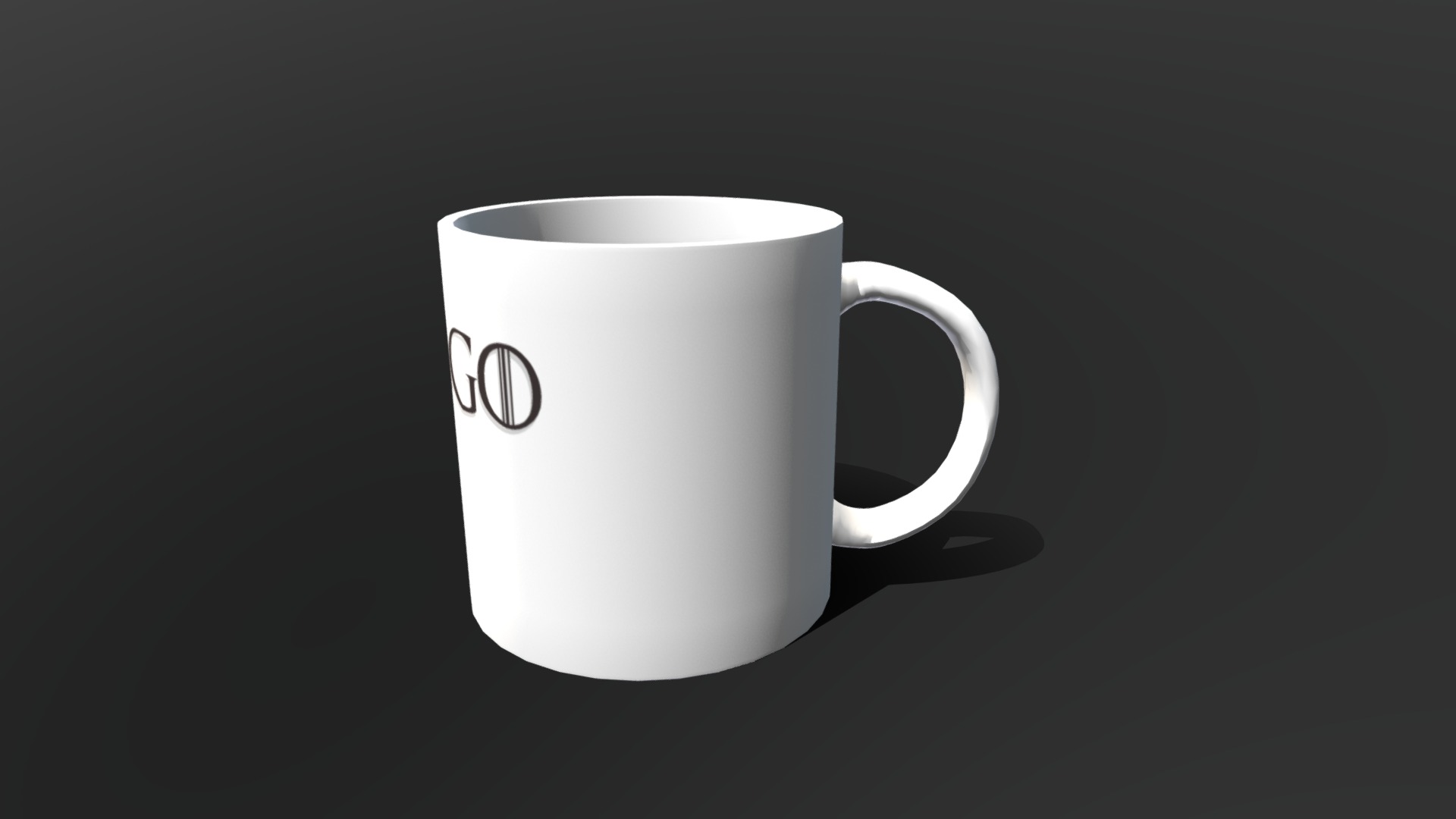 3D model Mug - This is a 3D model of the Mug. The 3D model is about a white coffee cup.