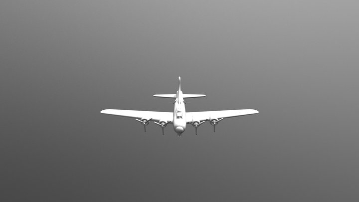 B-17 bomber 3D Model