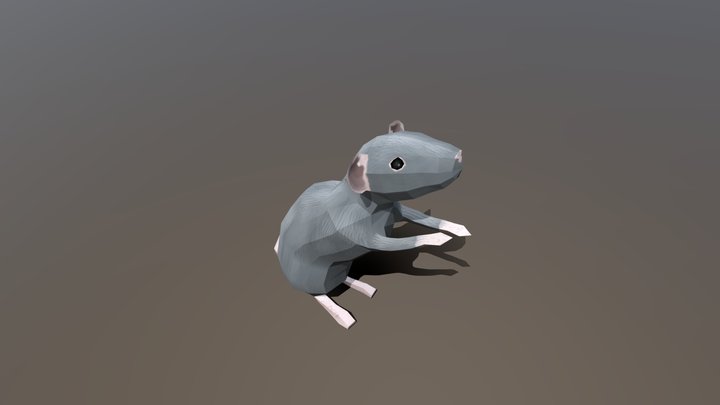 Begging Rat 3D Model