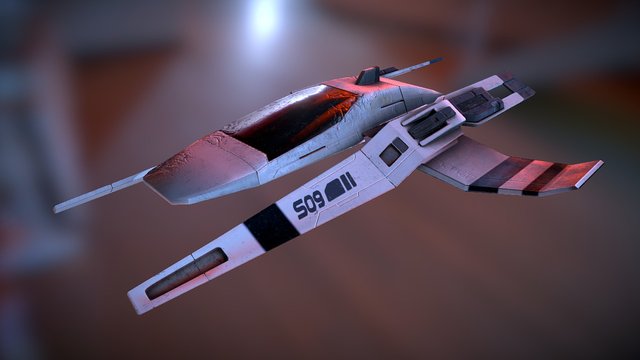 The Alliance Spaceship from Mass Effect Universe 3D Model