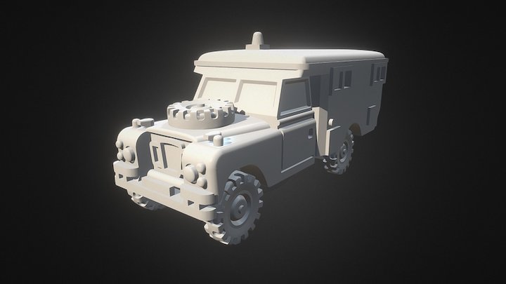 Land Rover LHD 109 Ambulance 3D Model