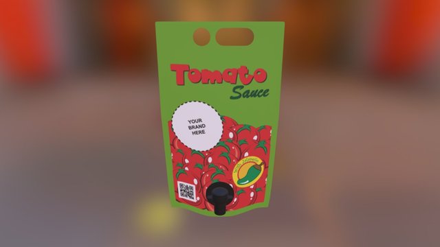 Tomato Label 3D Model