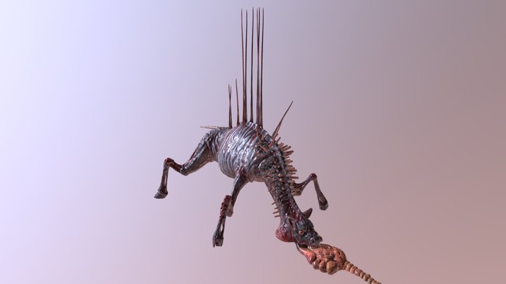 zoochosis_-_infected_zebra 3D Model