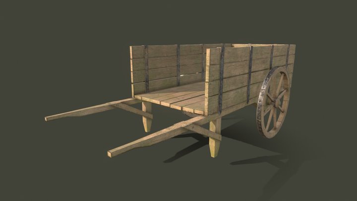 Cart medieval 3D Model