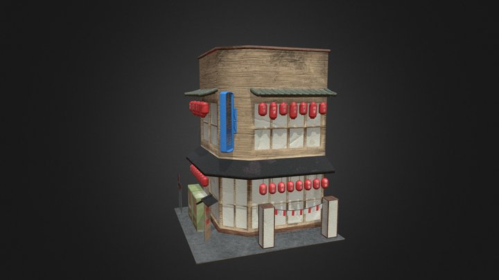 Japanese Restaurant 3D 3D Model
