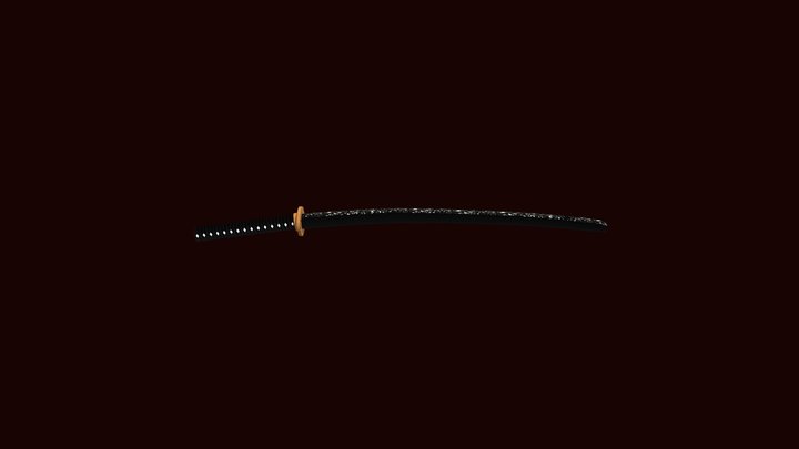 Katana (Sheathed) 3D Model