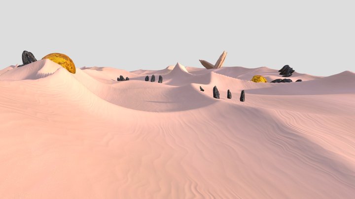 Colossus_Desert 3D Model