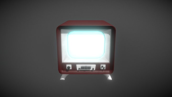 Retro TV 3D Model