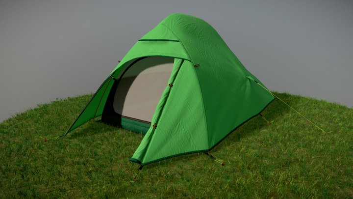 Tent opened 3D Model
